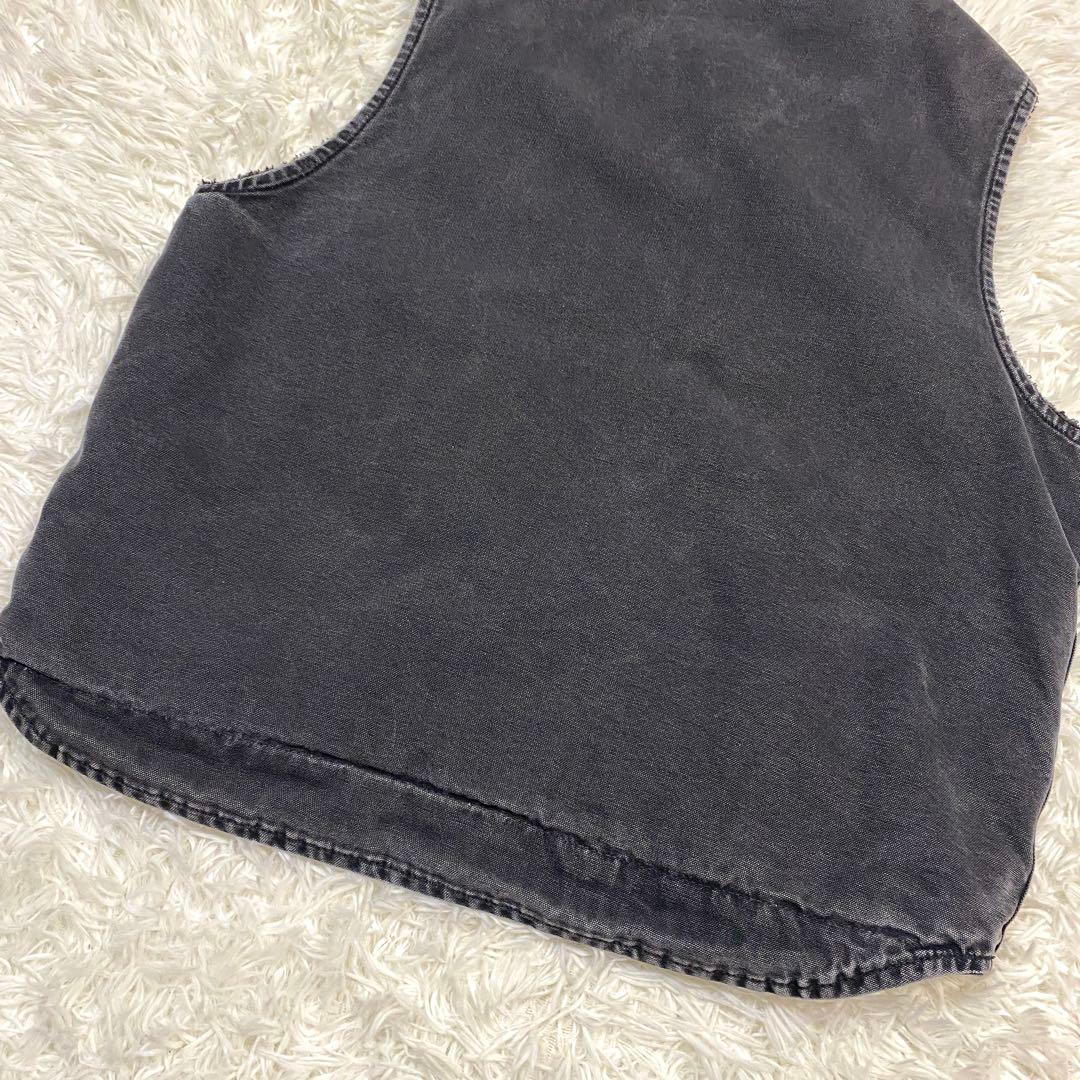 雰囲気◎ carhartt V26 ダックボアベスト　オールブラック