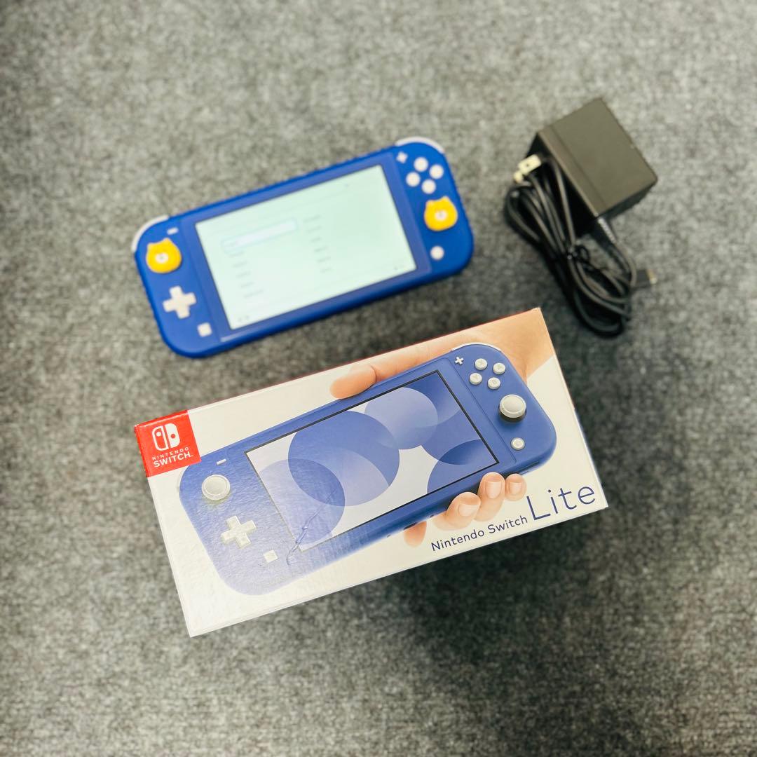 箱付き　Nintendo Switch Lite ブルー 本体 ACアダプタ付き