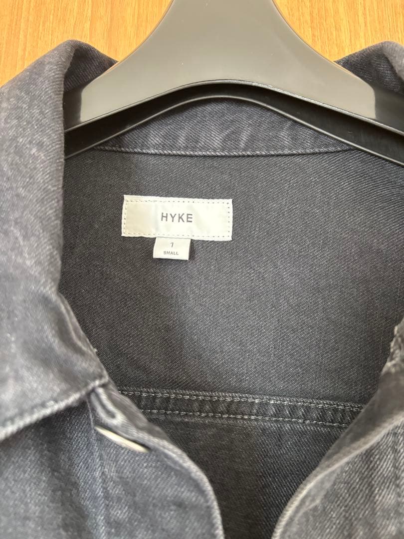 HYKE バルーンスリーブデニムジャケット　黒