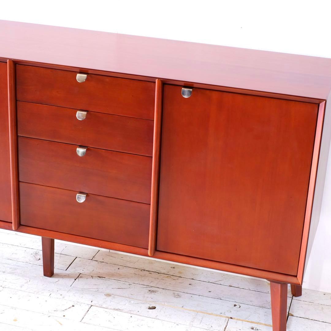 N 新品 160cm リビングボード キャビネット 北欧 ホテル仕様 収納