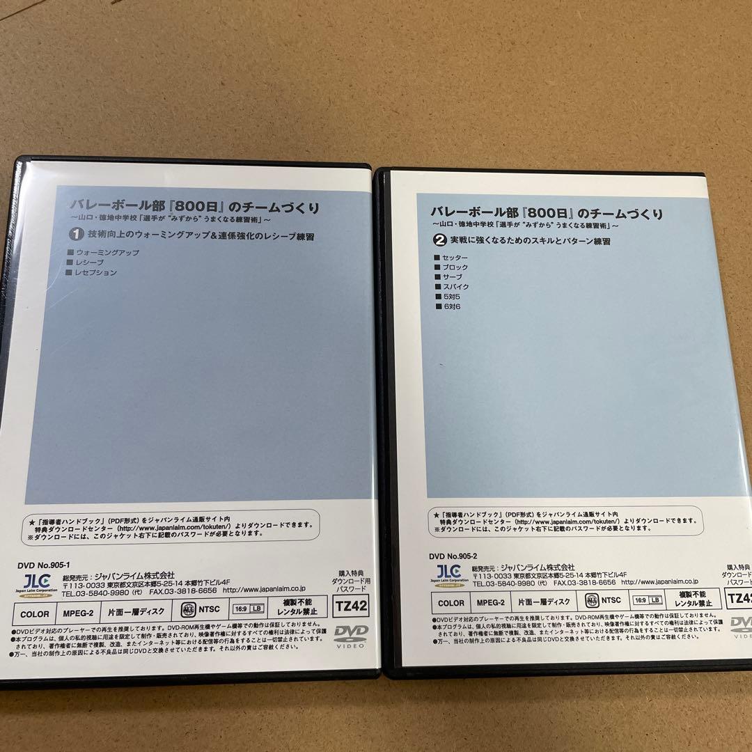 バレーボール部「800日」のチームづくり DVD