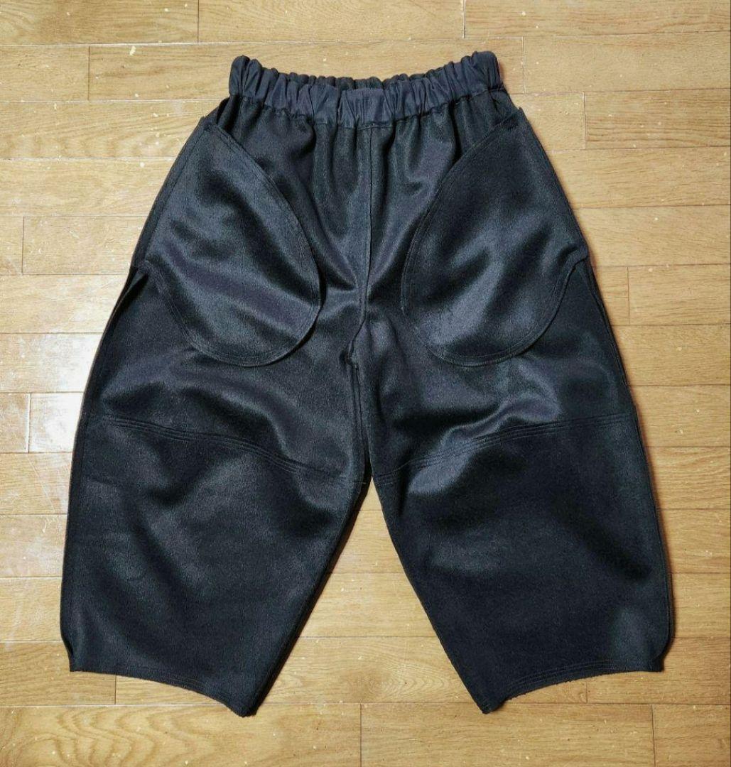 さくらママバルーンパンツ圧縮ウール黒