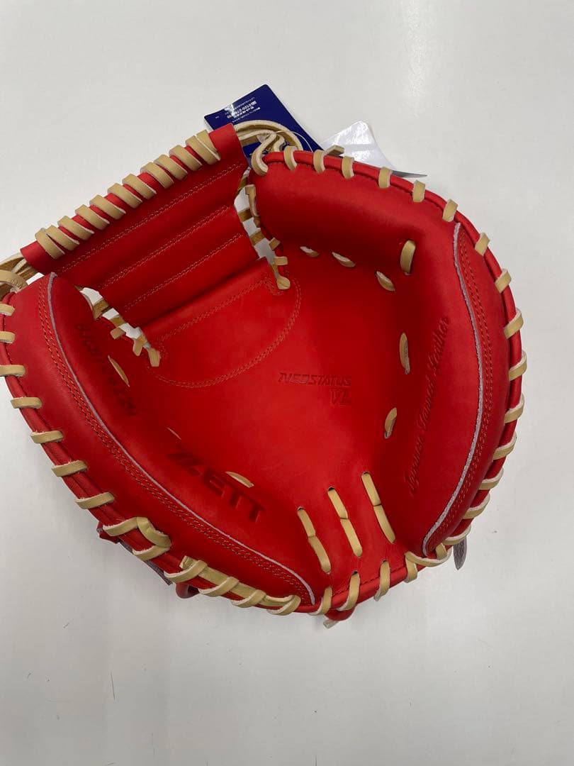 か*ぎ様 新品 ゼット ネオステイタス 少年軟式用キャッチャーミット 右投用