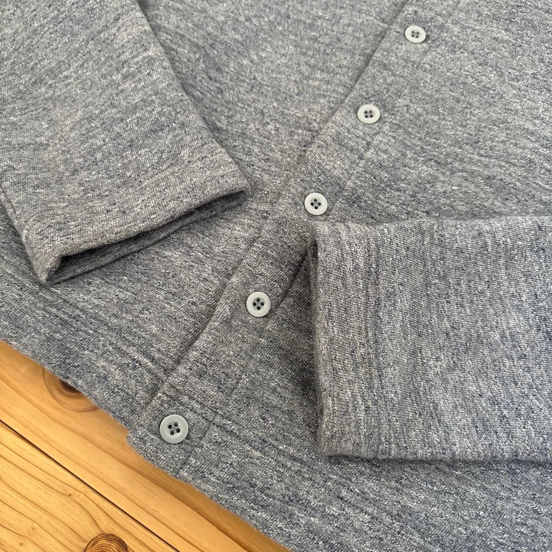 裏毛の908四角カーディガン