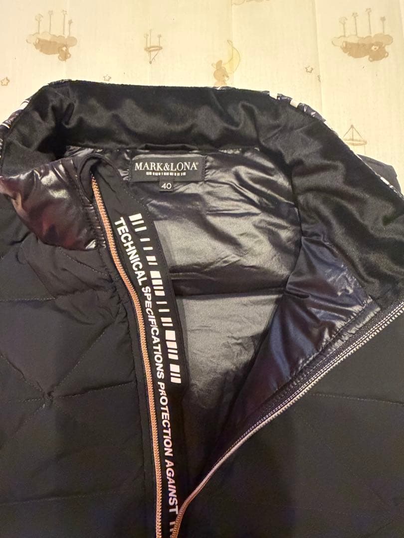 【htm♡】MARK＆LONA ブラックダウンベスト 40 【美品】