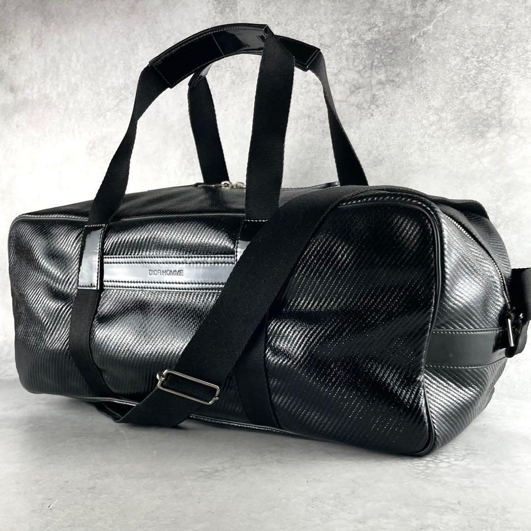 入手困難 ディオールオム エディ期 05AW 2way ドラムバッグ 黒