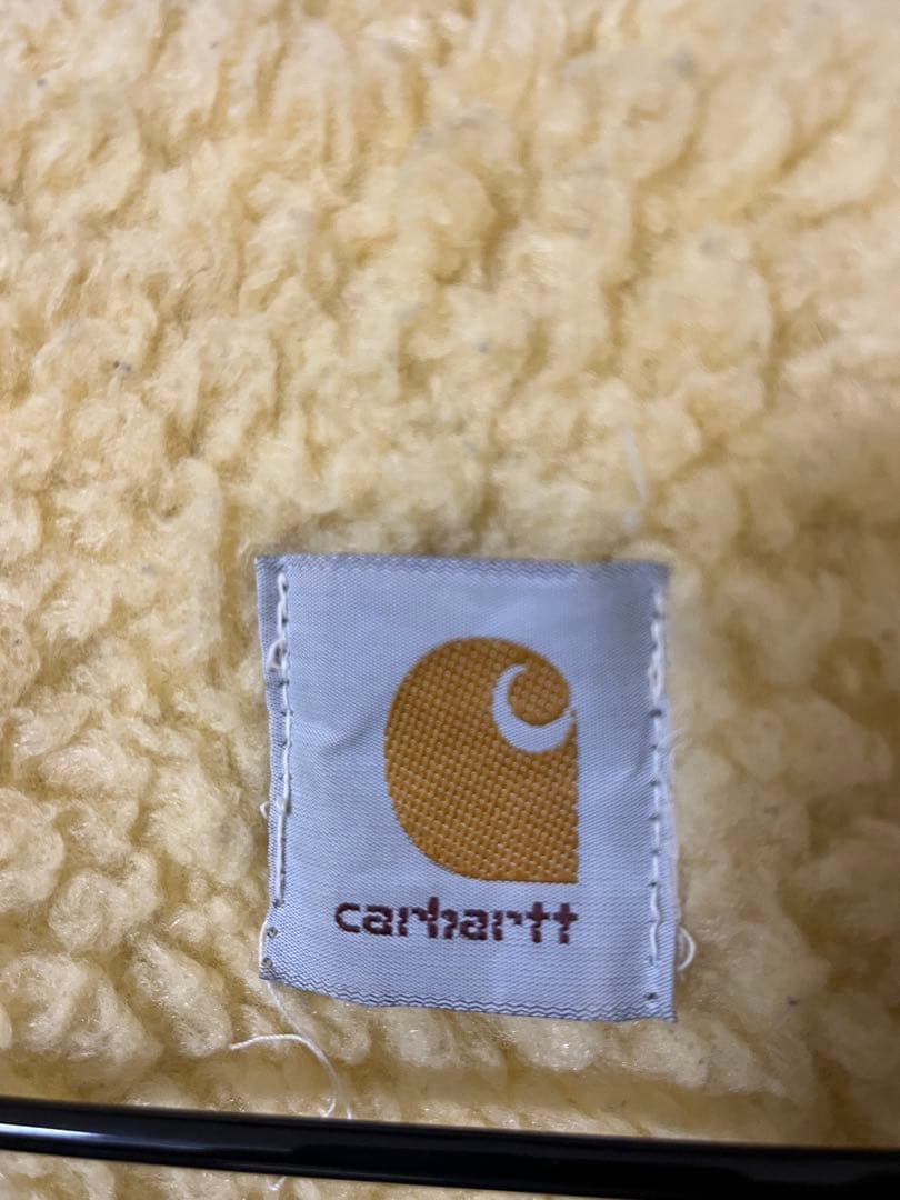 カーハート　ブラウンダックボアベスト　carhartt ベスト　ダックベスト