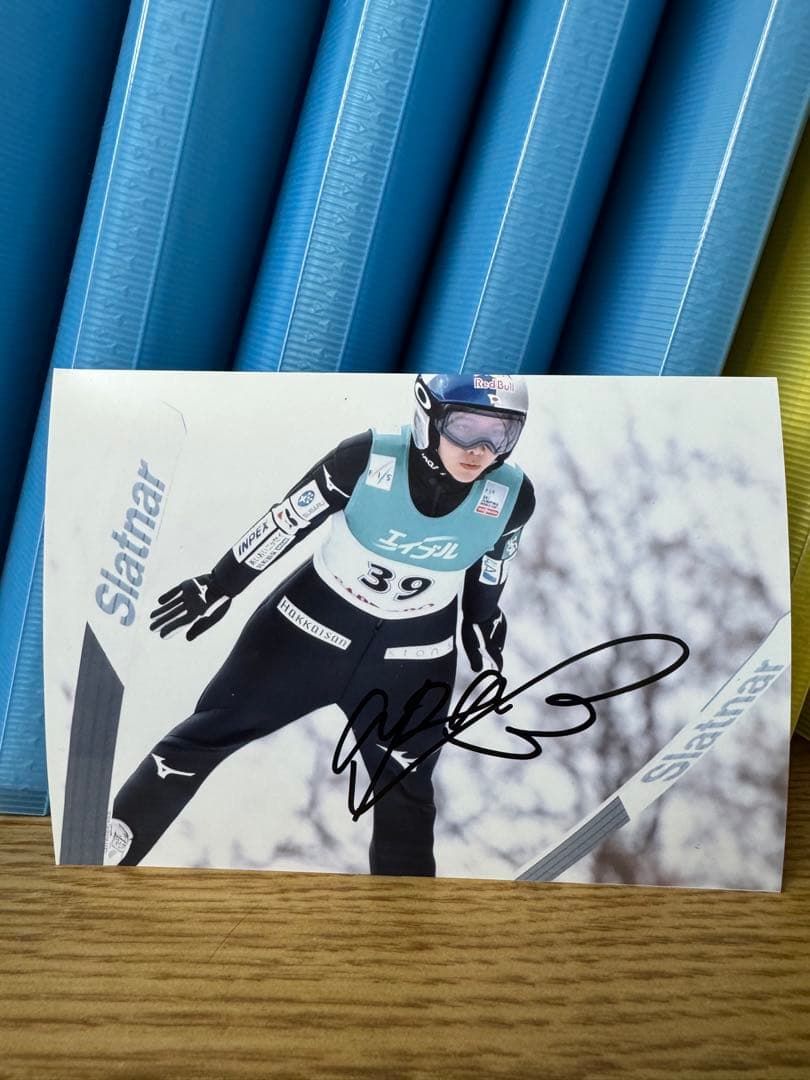 スキージャンプ 高梨沙羅 直筆サイン入り写真 ③ ミラノオリンピック ミラノ五輪