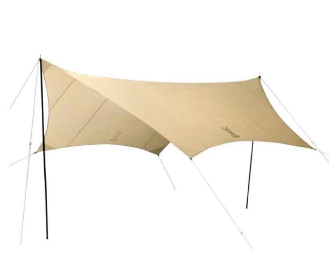 簡単使えるDODいつかのタープ、ポールと袋付き