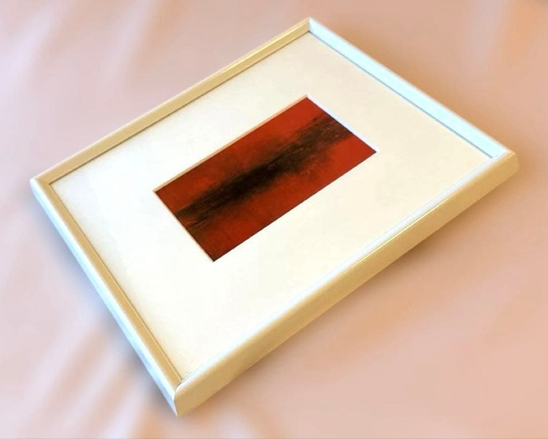 ザオ・ウーキー◾️25.06.60◾️赤×黒◾️ZAO WOU-KI◾️抽象画◾️水墨画