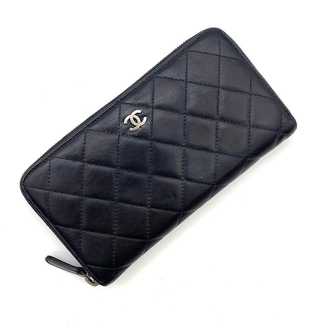 極上美品❣️CHANEL シャネル マトラッセ ラムスキン　本革　J63