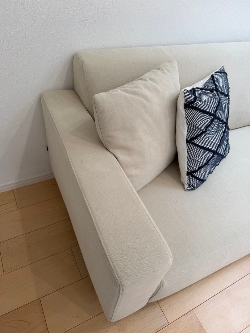 ぶどうとりんご　美品！ song dream ベージュ　3人掛けソファ