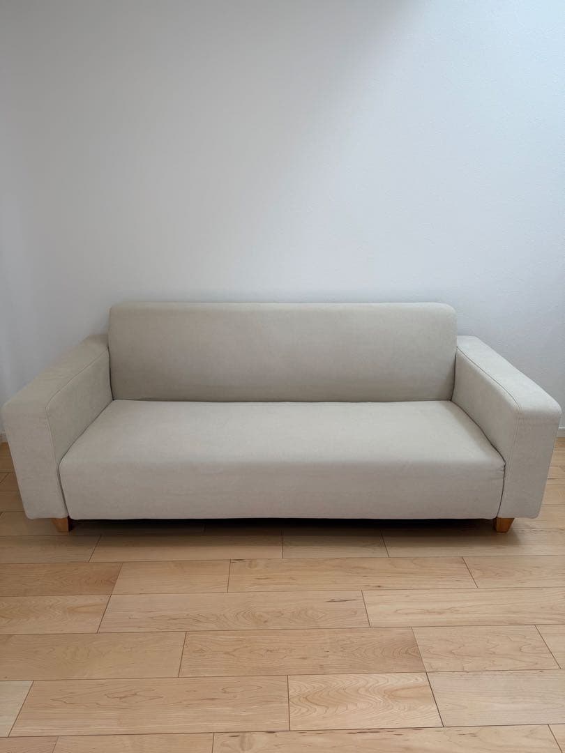 ぶどうとりんご　美品！ song dream ベージュ　3人掛けソファ