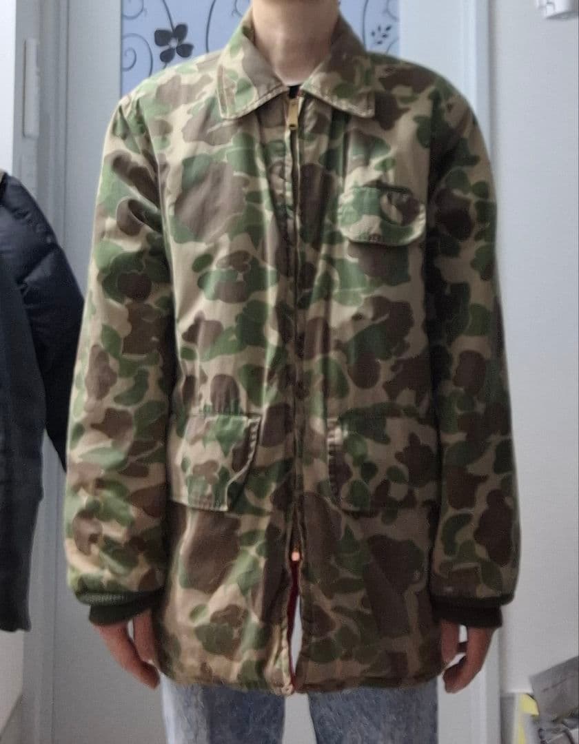 リバーシブル　ダックハンターカモ　ジャケット　６０s　ビンテージ