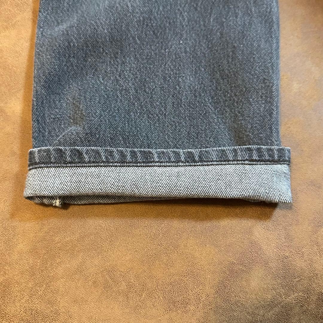 【80s】Levi's 501 先染め アメ製 ブラックデニム W32