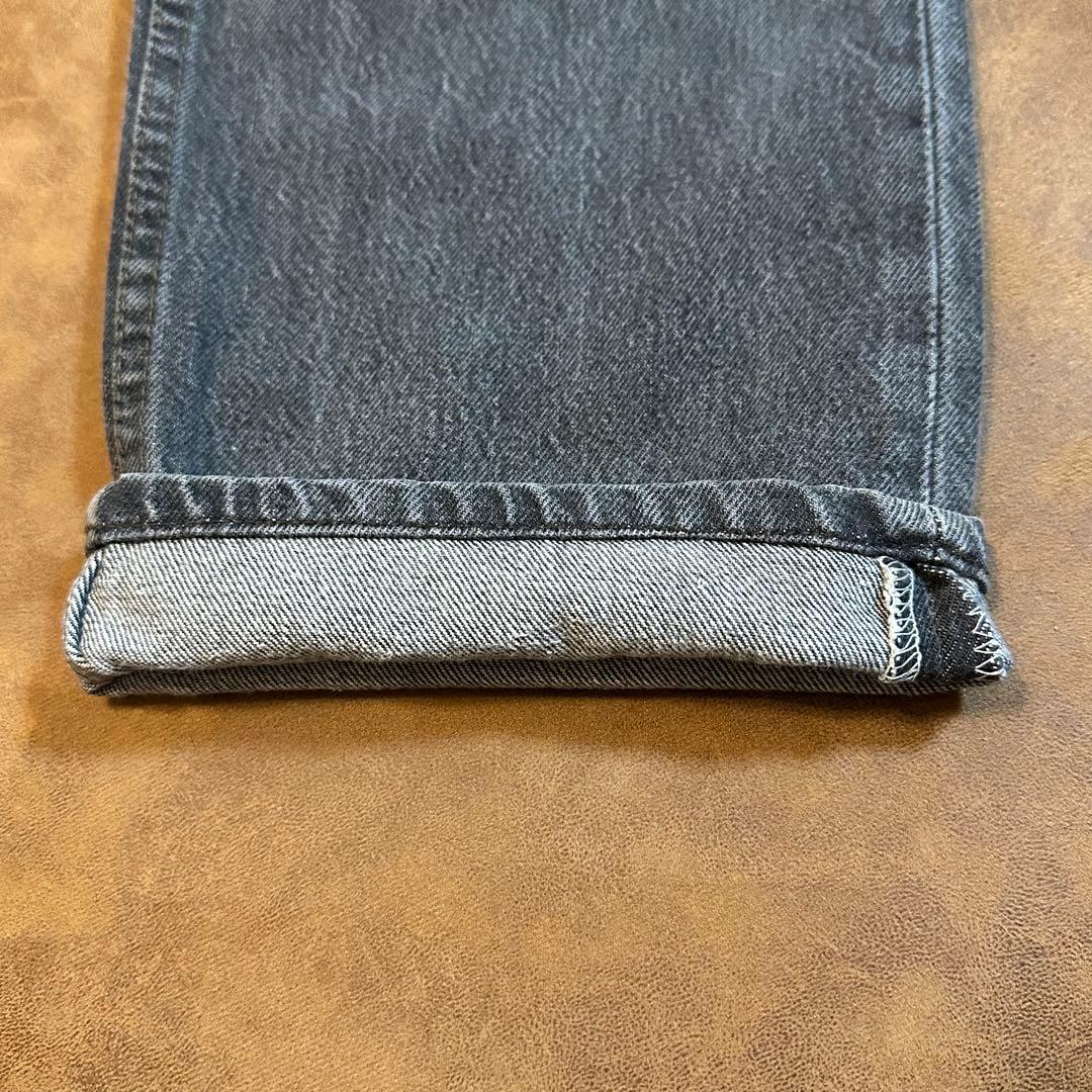 【80s】Levi's 501 先染め アメ製 ブラックデニム W32