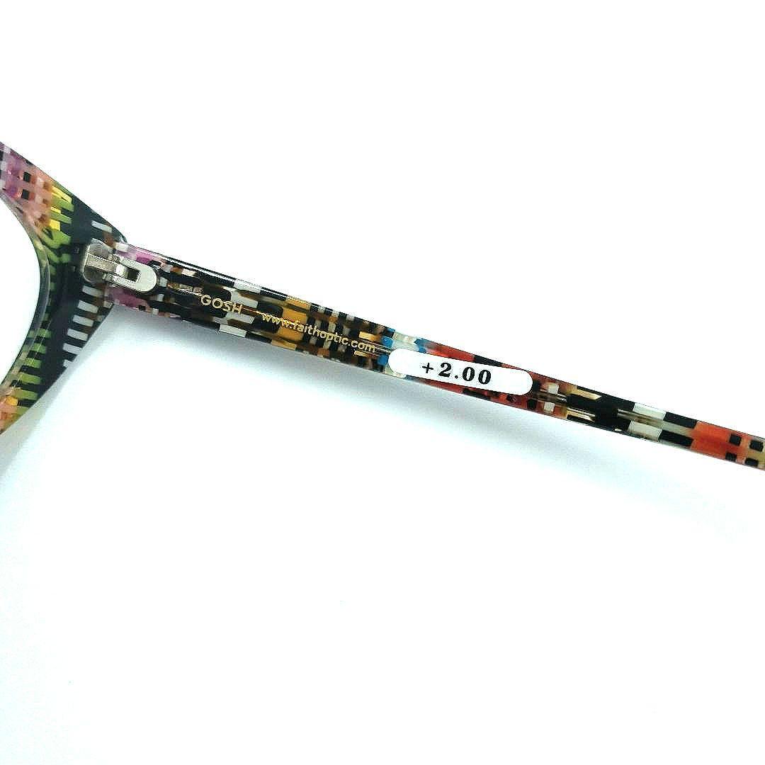【新品✨️未使用】GOSH +2.00 リーディンググラス ラズベリー 老眼鏡