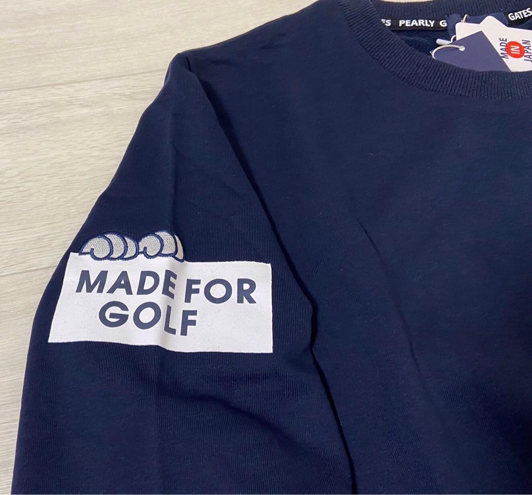 新品 正規品 パーリーゲイツ どうしちゃった スウェット日本製 紺 サイズ5 L