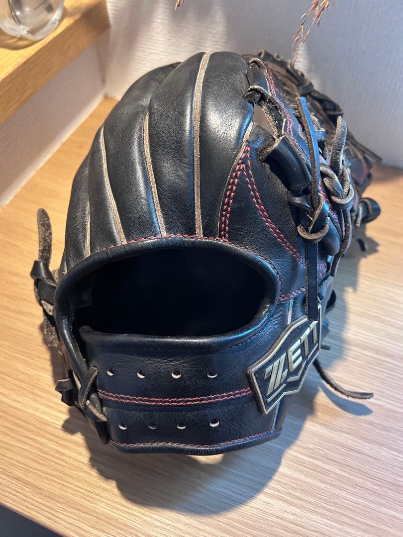 ZETT 硬式野球グローブ 黒 内野オールラウンド