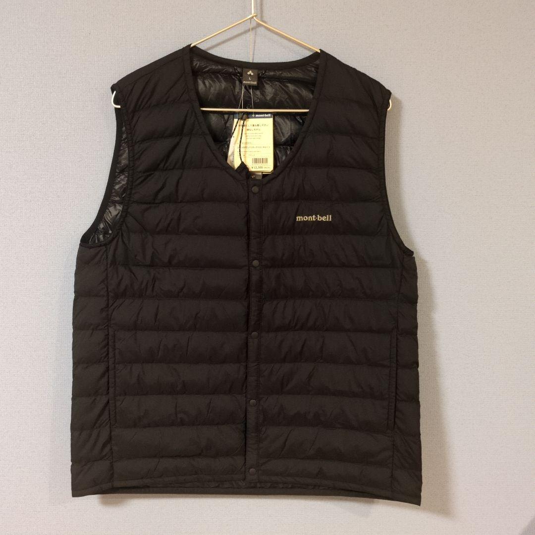 モンベル スペリオダウン Vネックベスト Men's Ｌサイズ ブラック