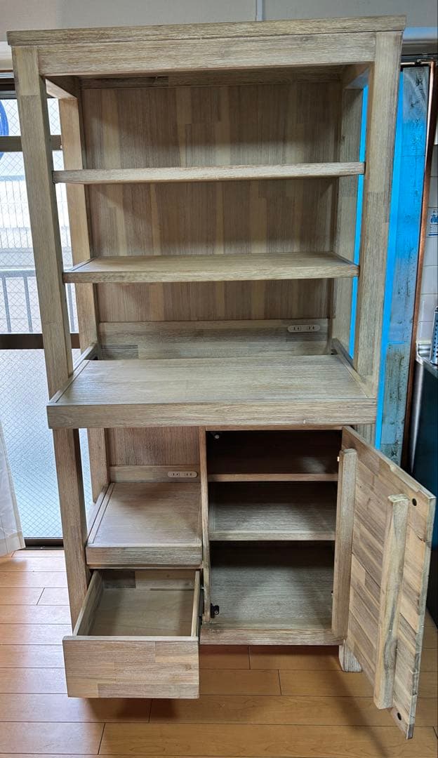 【期間限定】unico(ウニコ) MANOA(マノア)　キッチンボード W900