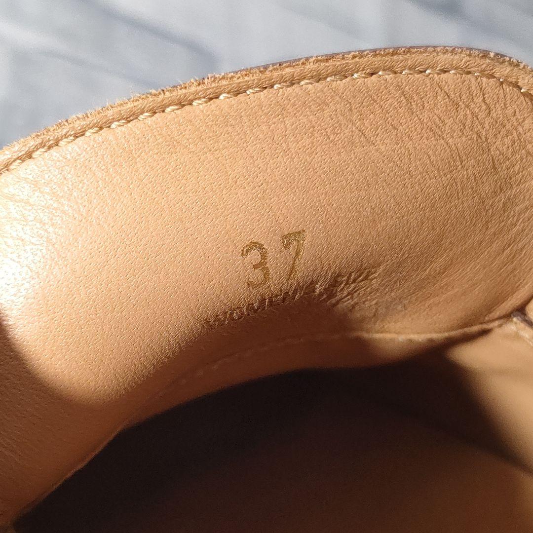 保存袋付き✨TOD'S　レザーローファ　タイムレス　ブラウン×ゴールド　37