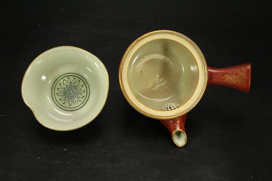 煎茶 九谷 色絵 茶器揃(LC917)