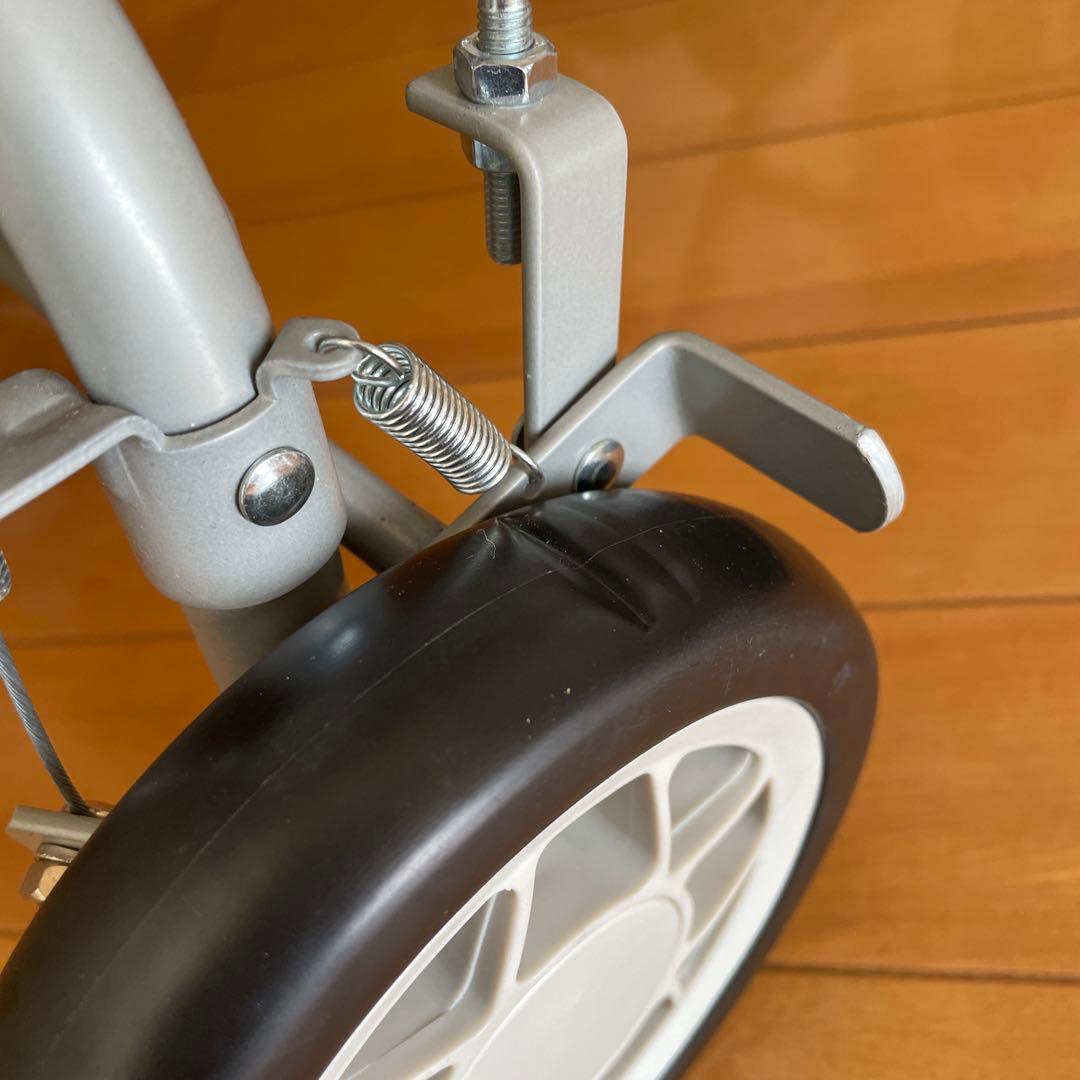 【未使用】須恵廣工業 ポシェットS チェック ネイビー　紺　シルバーカー