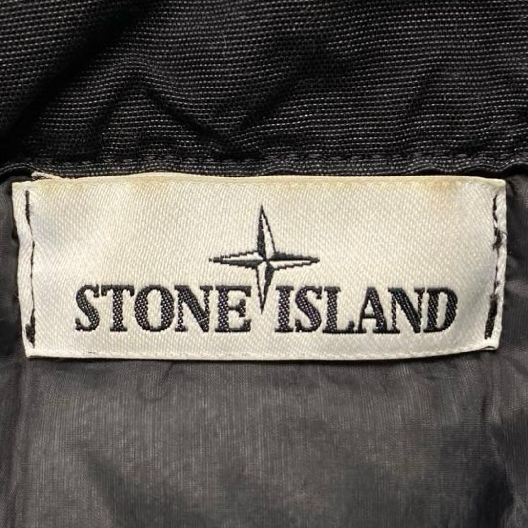 希少 ストーンアイランド ロゴ ダウン アウター ガーメントダイ archive