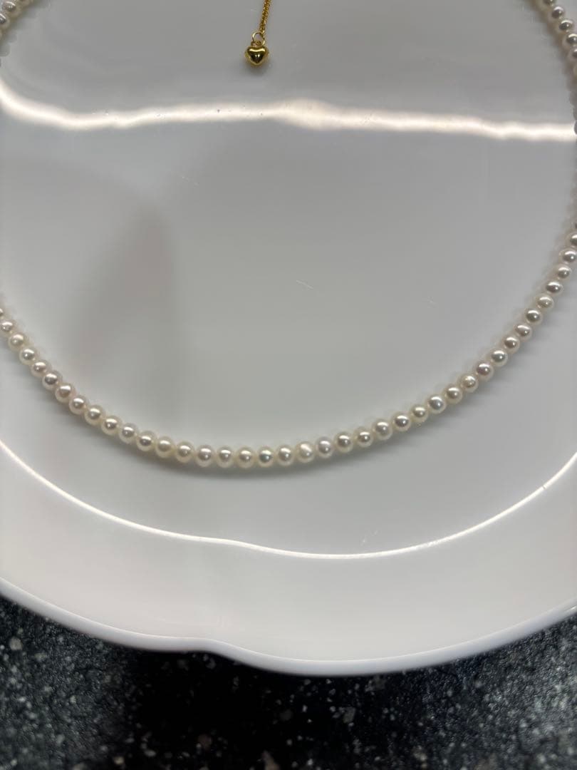 照り艶最強 ホワイト あこやベビーパール 3mm 希少サイズ K18GP