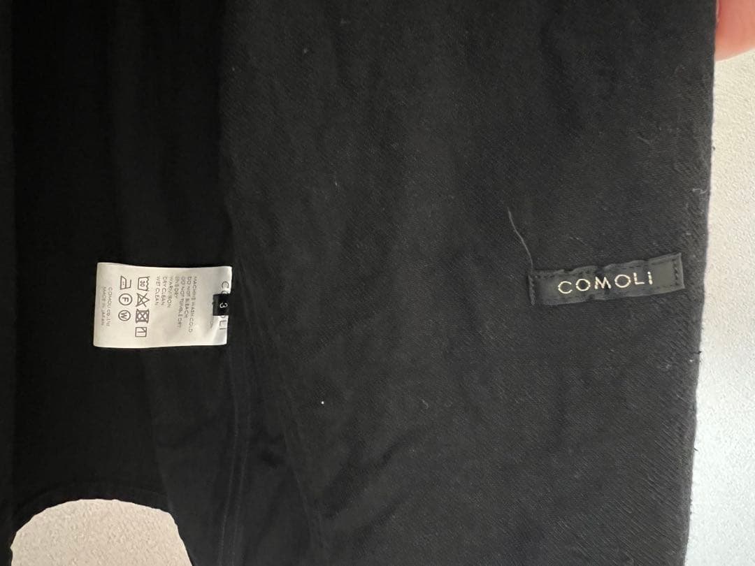 comoli 23AW デニムワークジャケット　サイズ3 ブラック　黒
