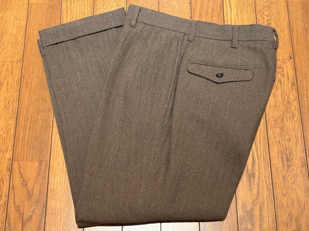 BROWN by 2-tacs WIDE SLACKS スラックス