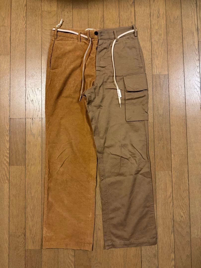 MARNI ワークパンツ コーデュロイツートン