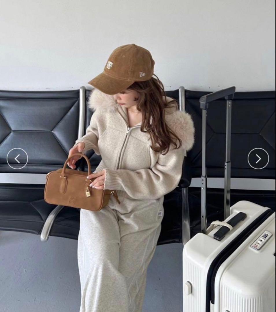 【USAGI ONLINE限定】SNIDEL ファーフードパーカー