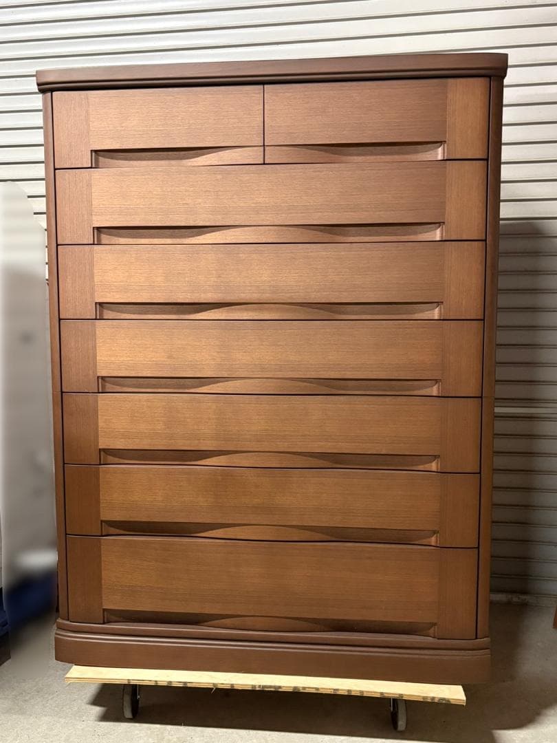 ☆GF237【中古品】 府中家具 7段ハイ チェスト　幅108.4cm　整理収納