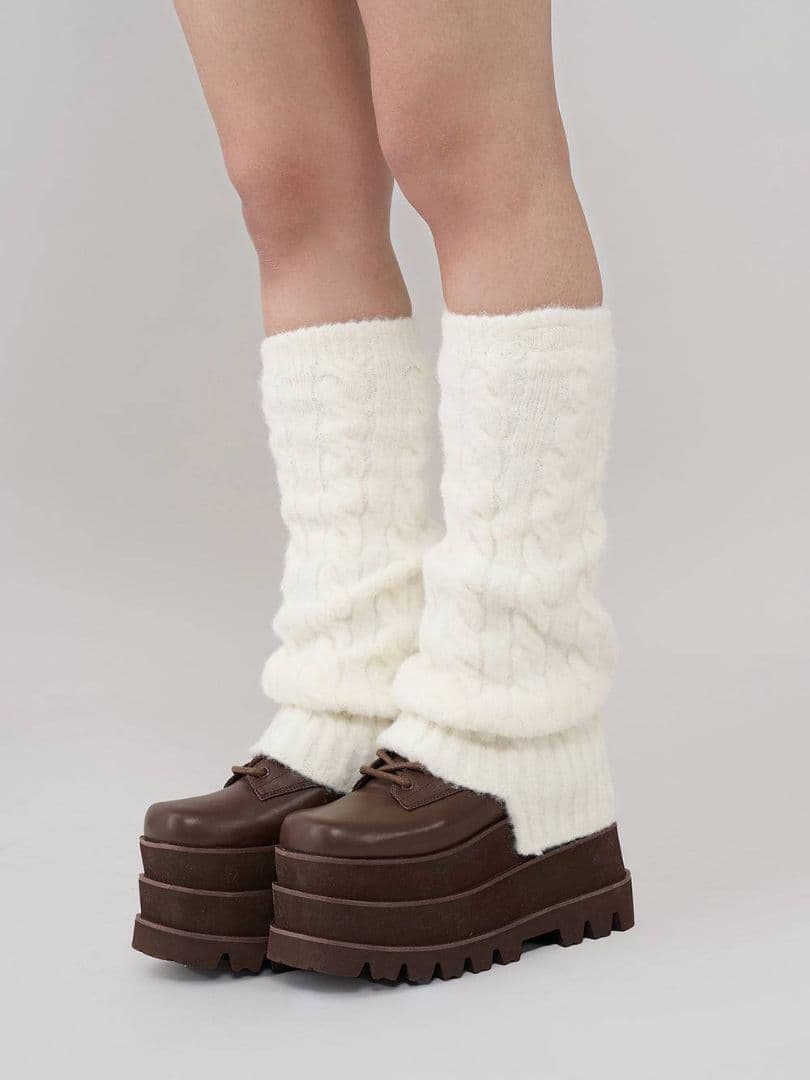 ダーリッチ ルーズリブニットレッグウォーマー 新品タグ付き F