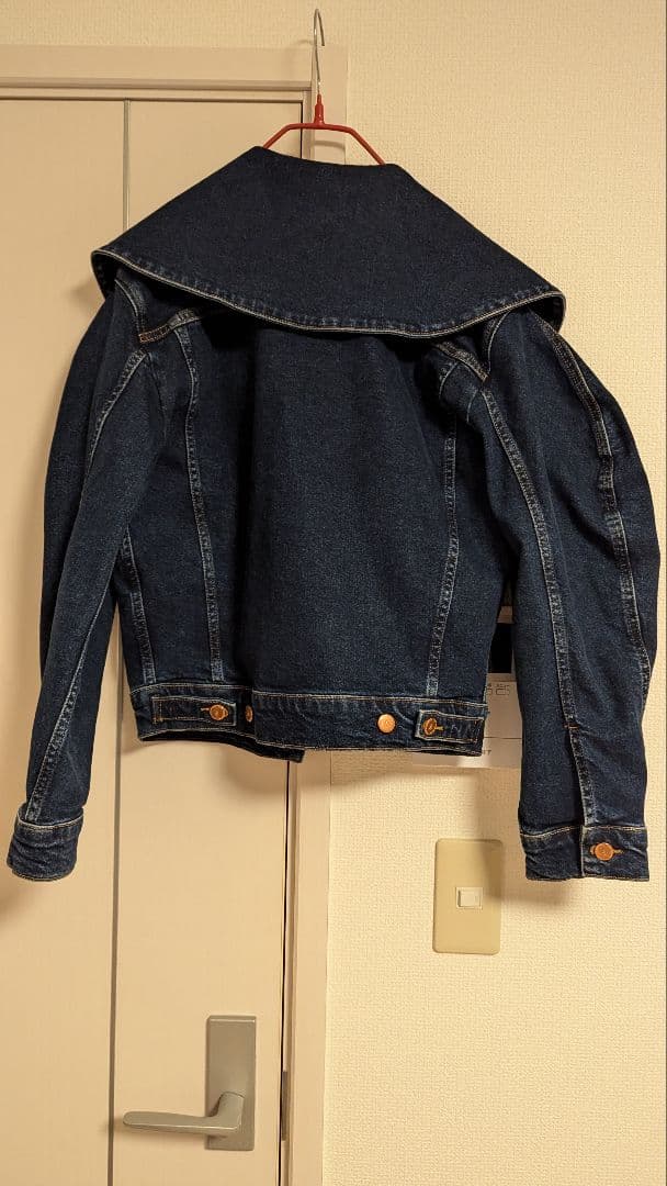 AALTO 2wayビッグカラーデニムジャケット