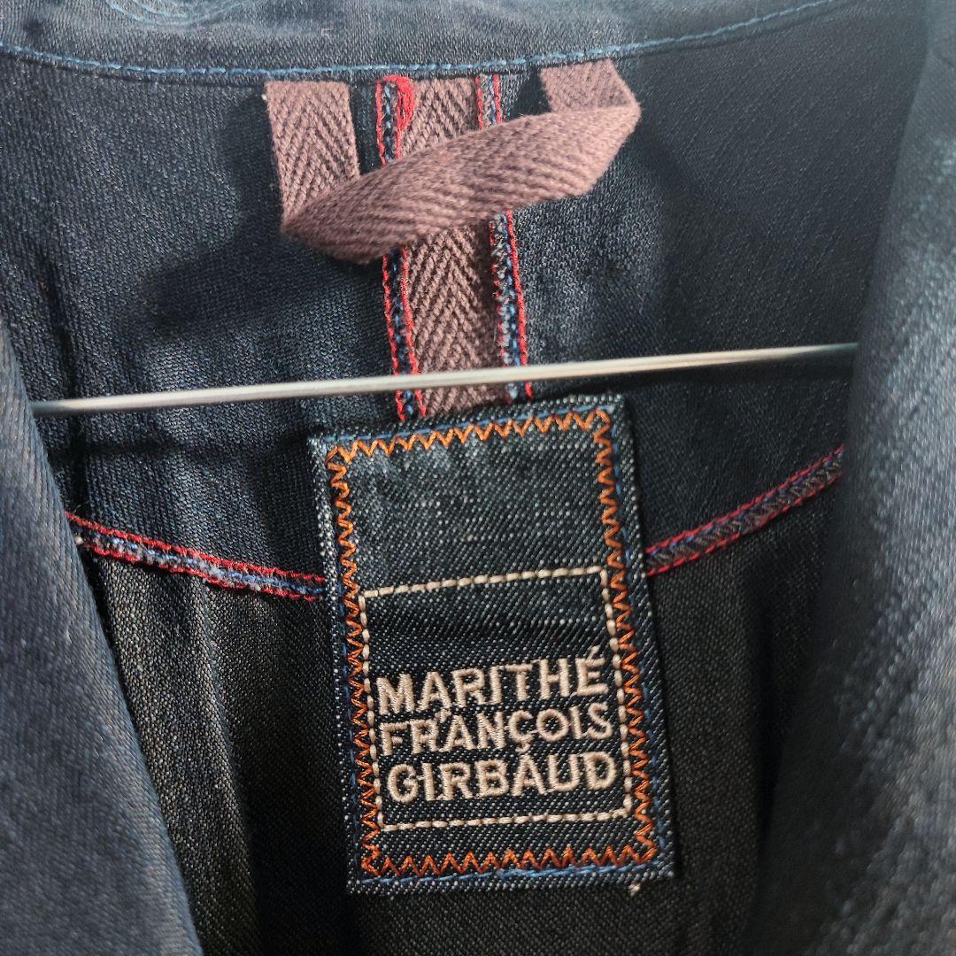 レア 90s 00s マリテフランソワジルボー ワンピース インディゴ チェック