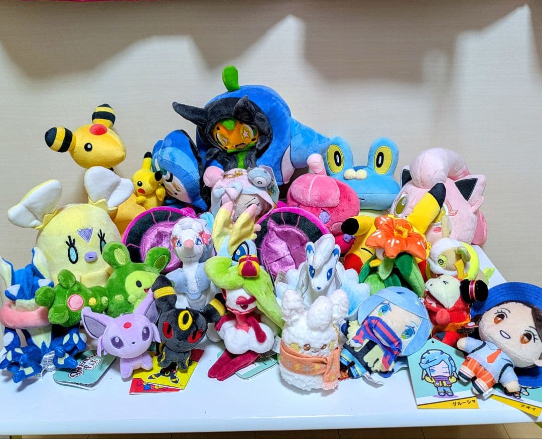 【ポケセン・タグ付き】ポケモン　ぬいぐるみ22体・マスコット1個　セット