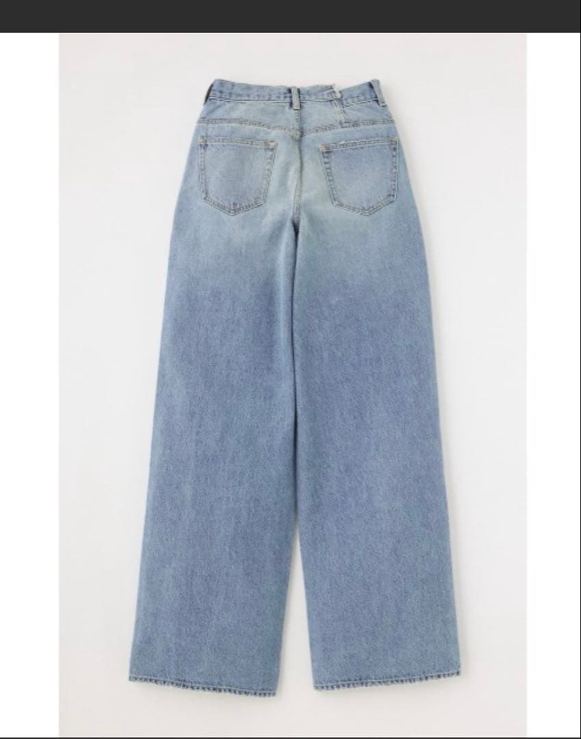 moussy クロスウエストワイドストレート