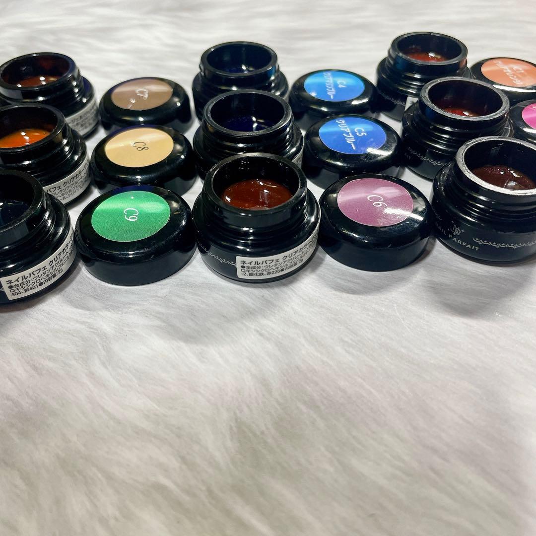 トップにも使えるクリアカラージェル⭐︎ 9色セット　ネイルパフェ プロ用　　43