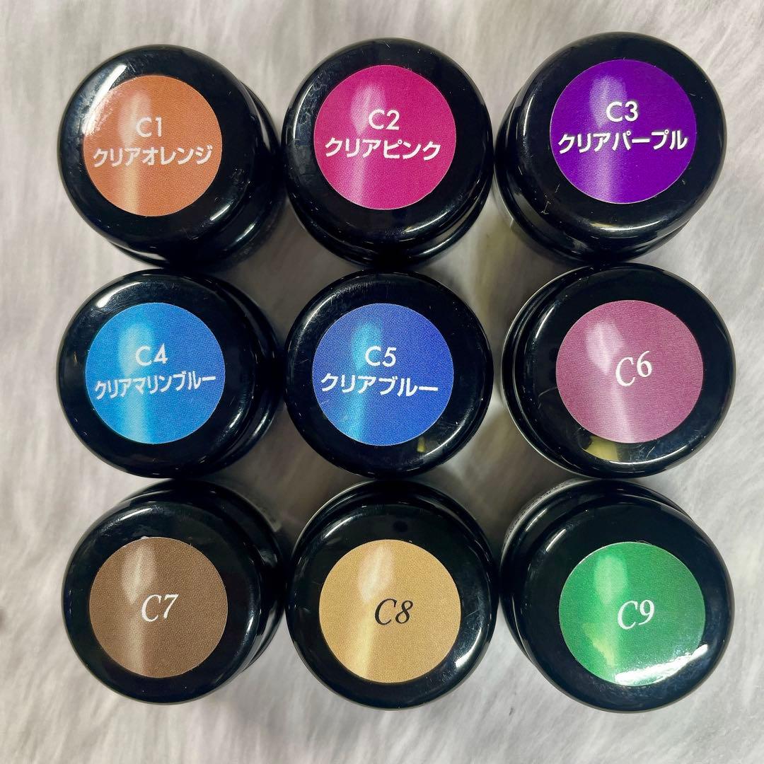 トップにも使えるクリアカラージェル⭐︎ 9色セット　ネイルパフェ プロ用　　43