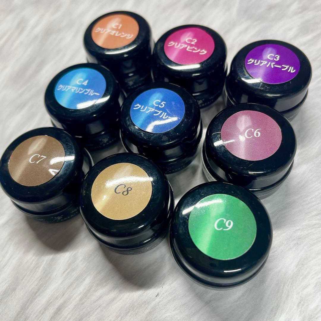 トップにも使えるクリアカラージェル⭐︎ 9色セット　ネイルパフェ プロ用　　43