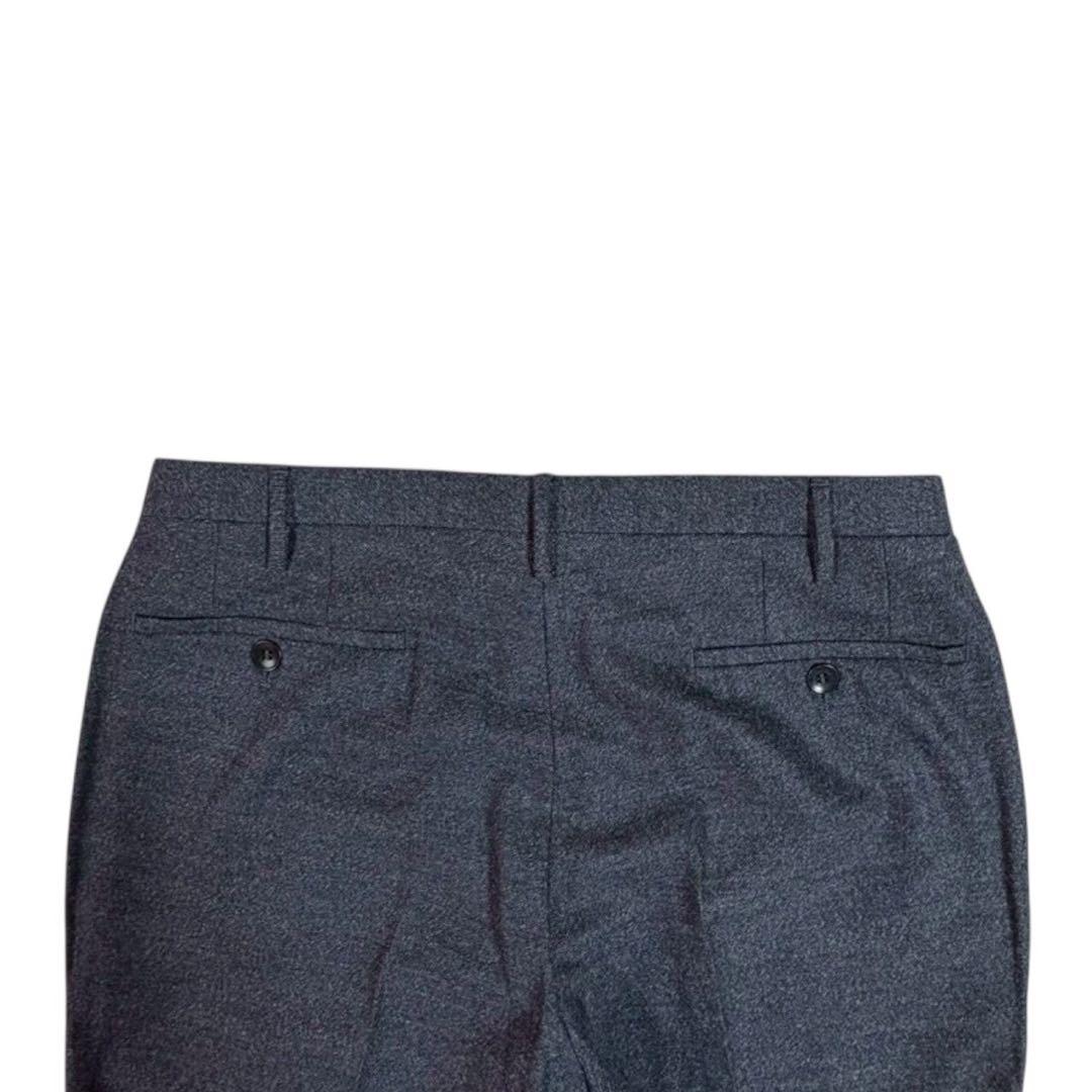 【美品】Rota ダークグレー スラックス　46 上質素材　カシミヤ　ウール