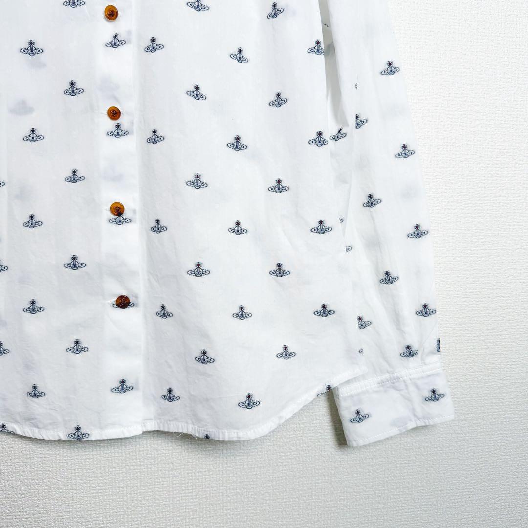 楽一番　ヴィヴィアンウエストウッド　総柄　オーブ　シャツ　丸襟