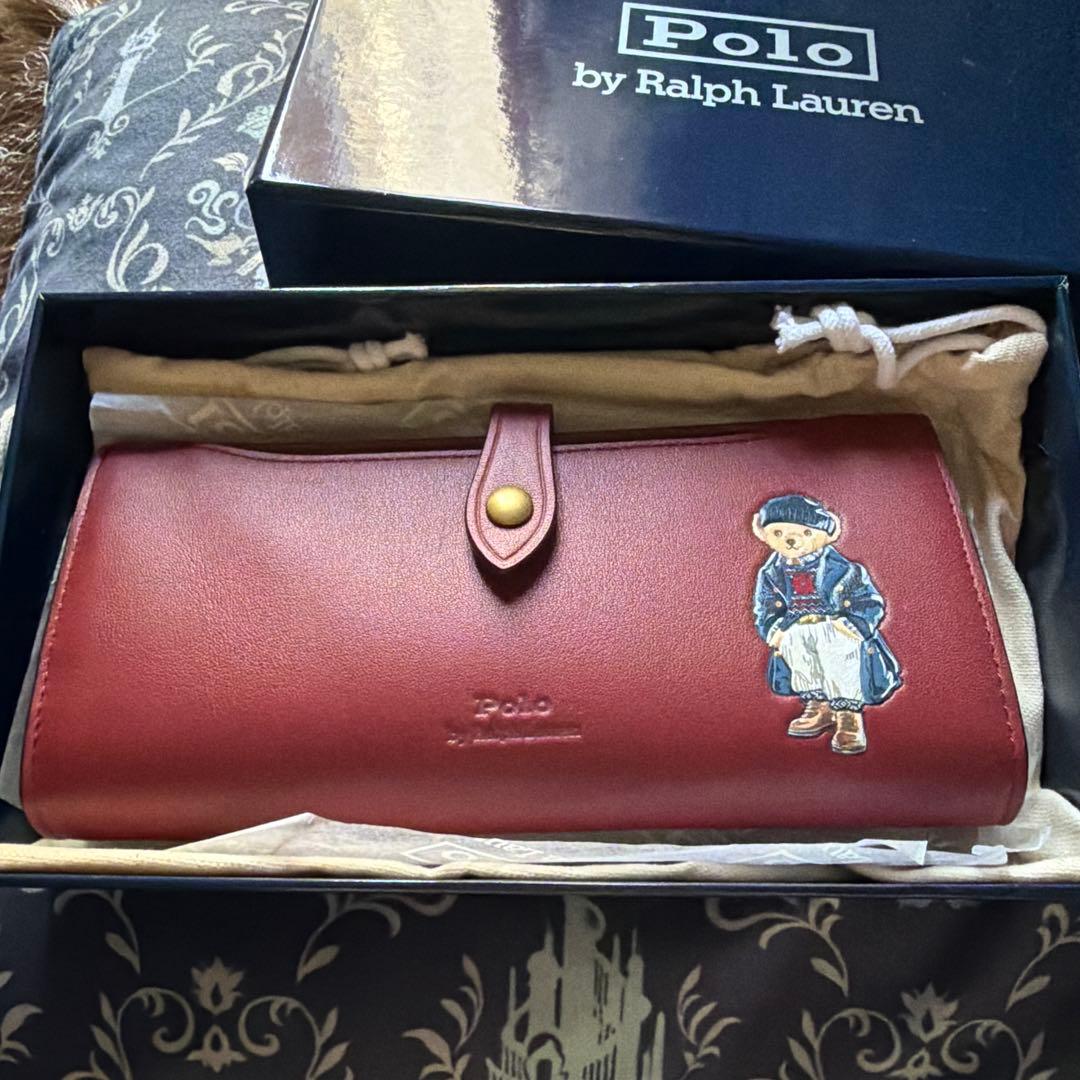 【早い者勝ちです！！】ポロベア⭐︎バーガンディ長財布⭐︎