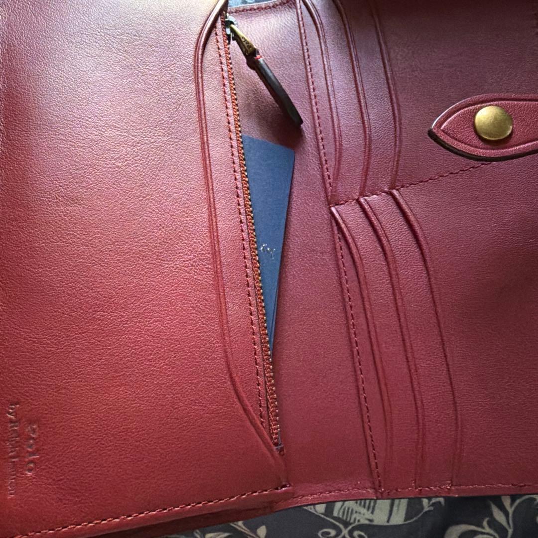 【早い者勝ちです！！】ポロベア⭐︎バーガンディ長財布⭐︎