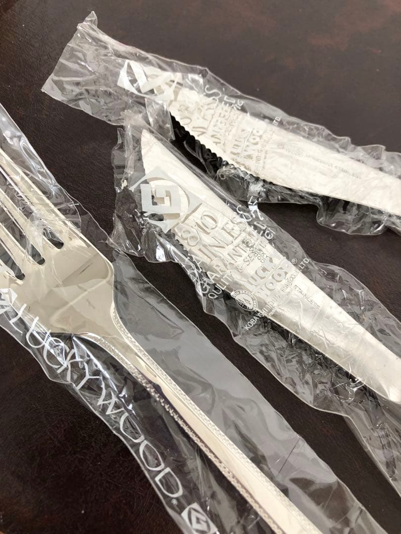 未使用　ラッキーウッド　カトラリー50本セット　ロマンス　18-12 18-10