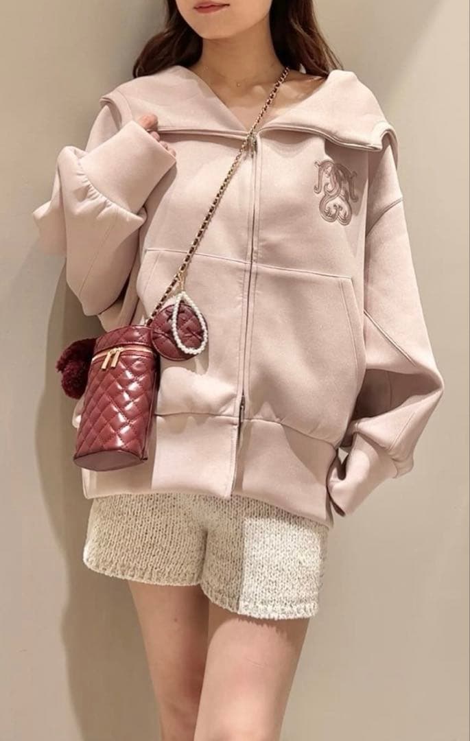 snidel ボリュームパーカー　ピンク