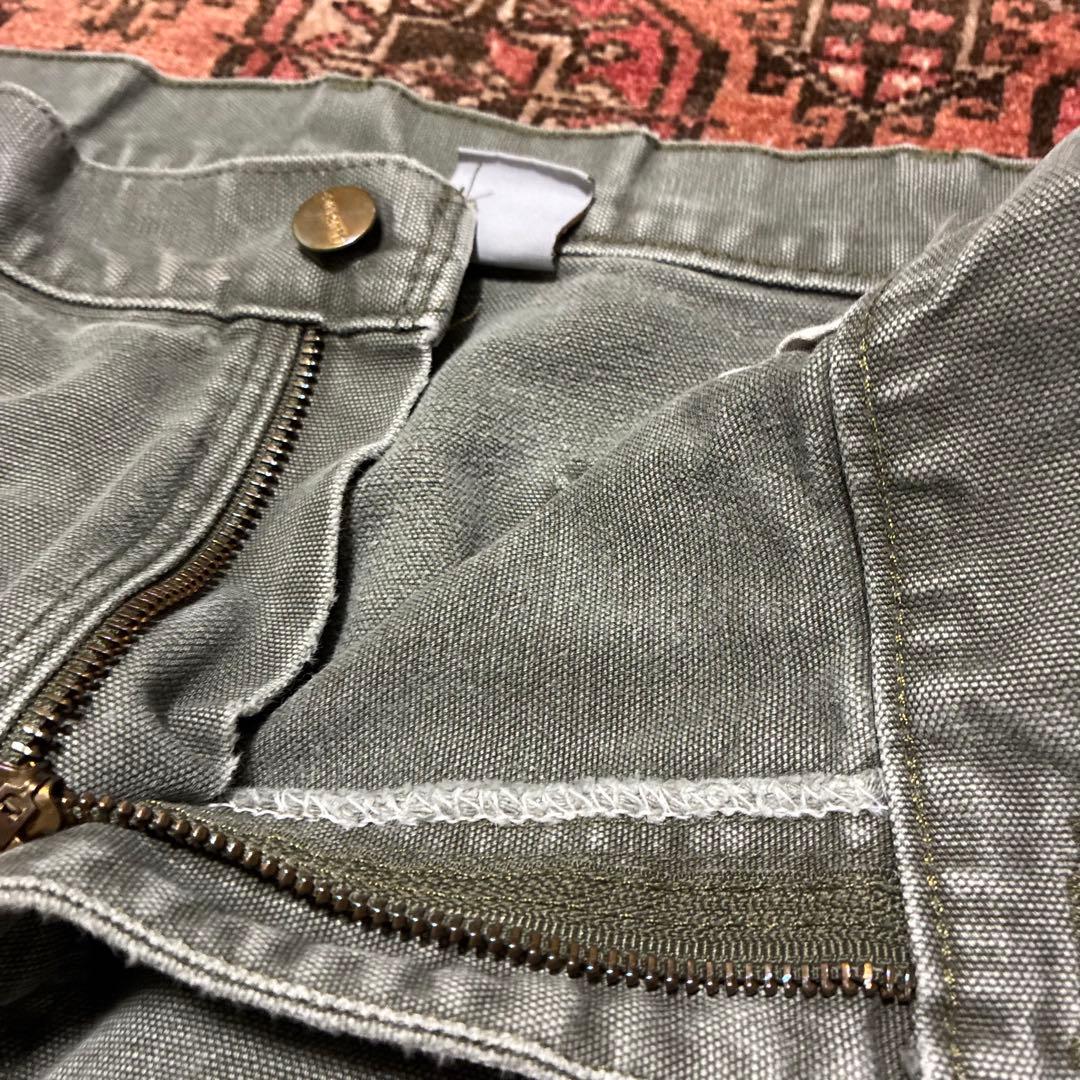 鬼フェード 90S USA製 carhartt ダブルニー モスグリーン
